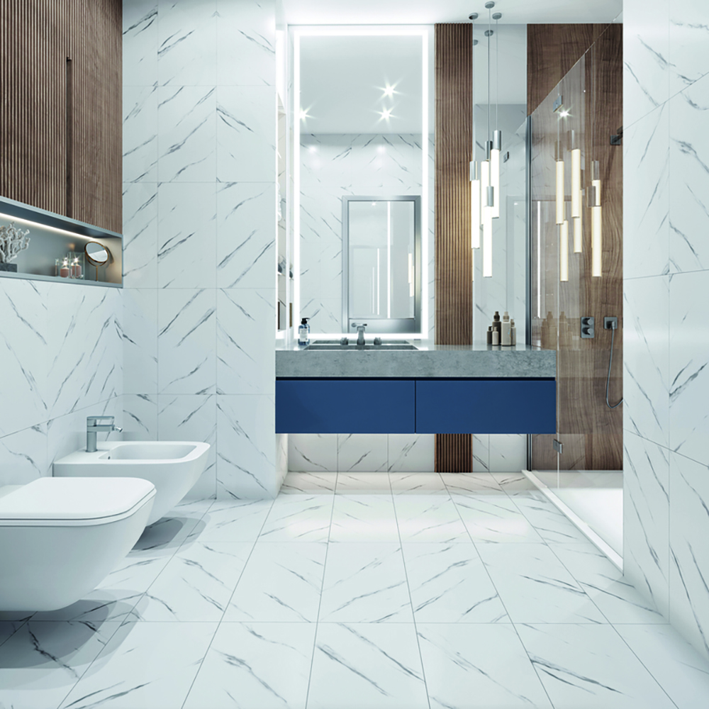 Плитка ПВХ замковая SPC (каменно-полимерная) CRONAFLOOR Stone Калаката 43кл (4х300х600мм) 1,8м² 1/10