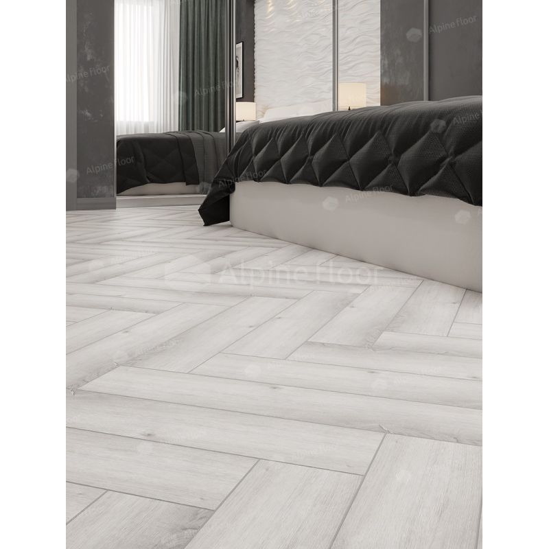Плитка ПВХ замковая SPC (каменно-полимерная) ALPINE FLOOR Parquet Light Дуб Альхена ECO 13-12 43кл (4х125х600мм) 1,95м² 1/26
