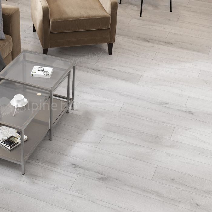 Плитка ПВХ замковая SPC (каменно-полимерная) ALPINE FLOOR Premium XL Дуб Морская Пена ECO 7-21 43кл (8х183х1220мм) 1,786м² 1/8