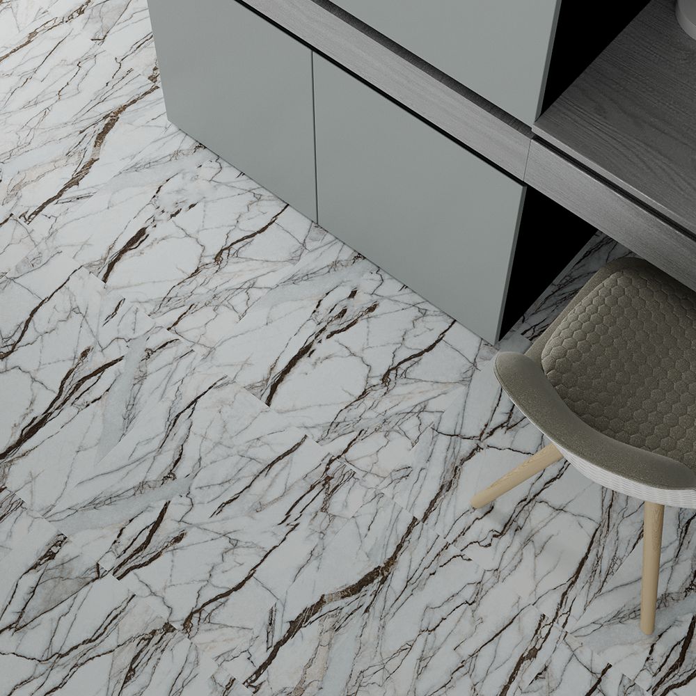 Плитка ПВХ клеевая LVT (кварц-виниловая) ART EAST Art Tile Hit Мрамор Червеолле 765 ATS 43кл (2.5х457,2х457.2мм) 3,34м² 1/16