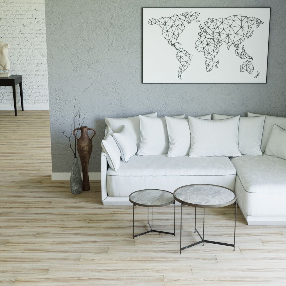 Плитка ПВХ замковая SPC (каменно-полимерная) ART EAST Stone Ясень Соренто ASP 100 33кл (6х183х1220мм) 2,23м² 1/10